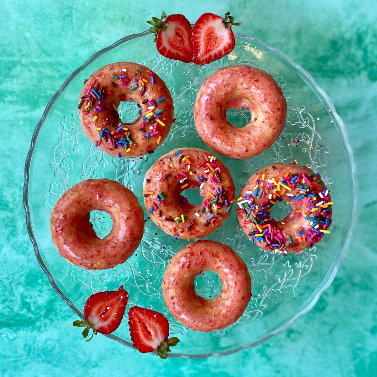 Baking Strawberry Glazed Donuts